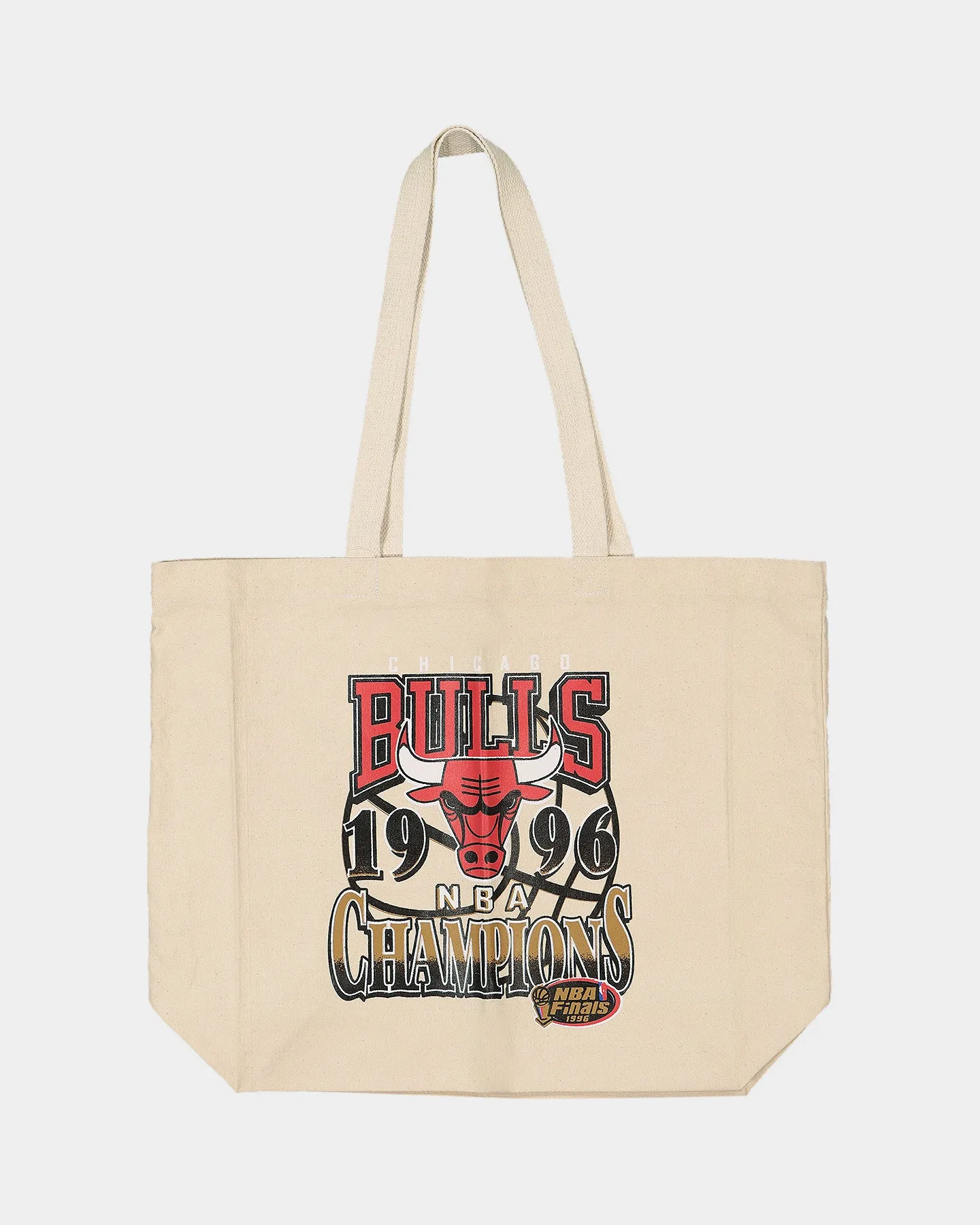 Mitchell & Ness Chicago Bulls Graphic Tote Bag Cream sold by Culture Kings