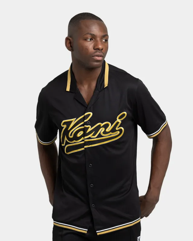 Karl Kani Varsity Baseball Shirt Black sold by Culture Kings