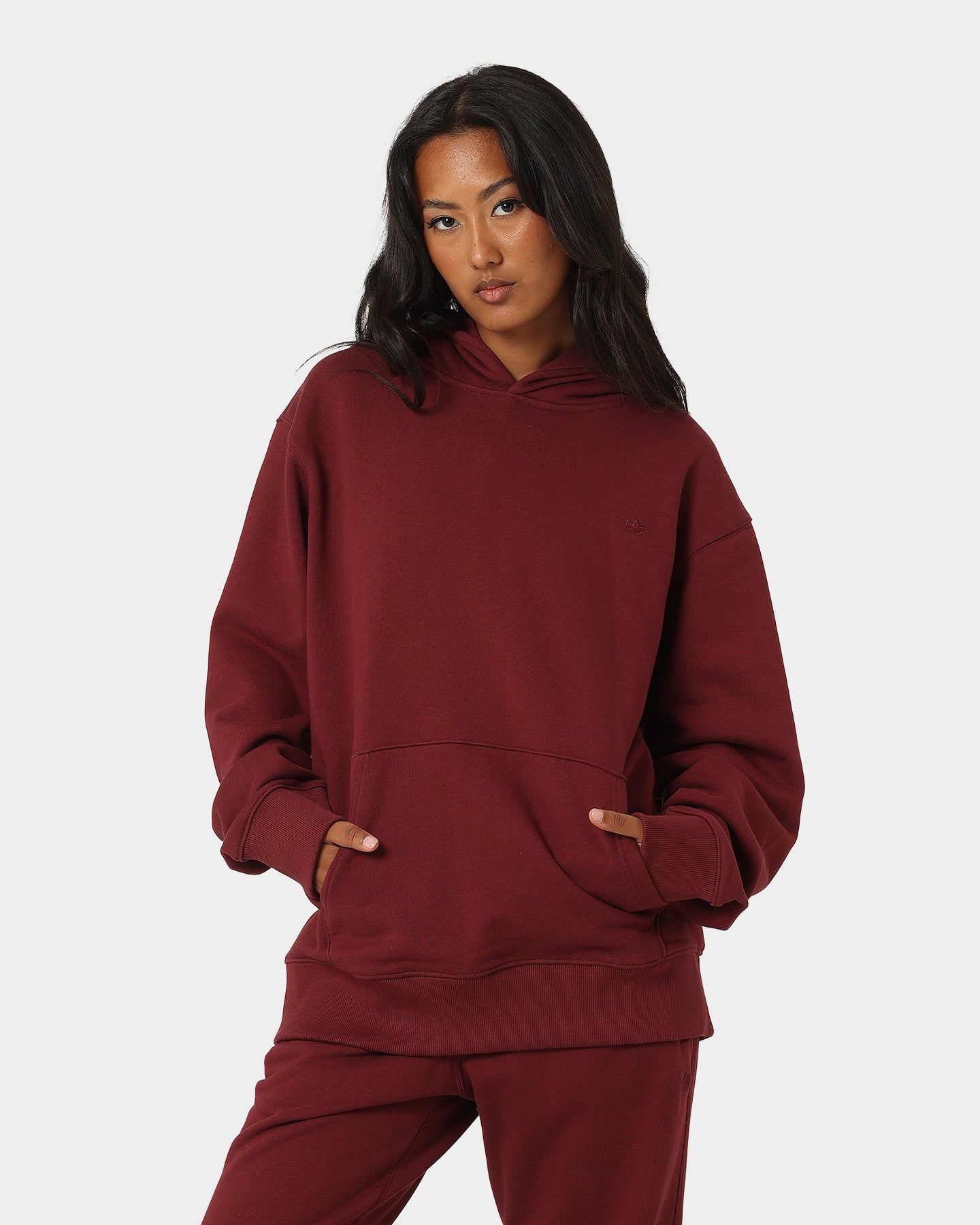 Adidas C French Terry Hoodie Shadow Red sold by Culture Kings