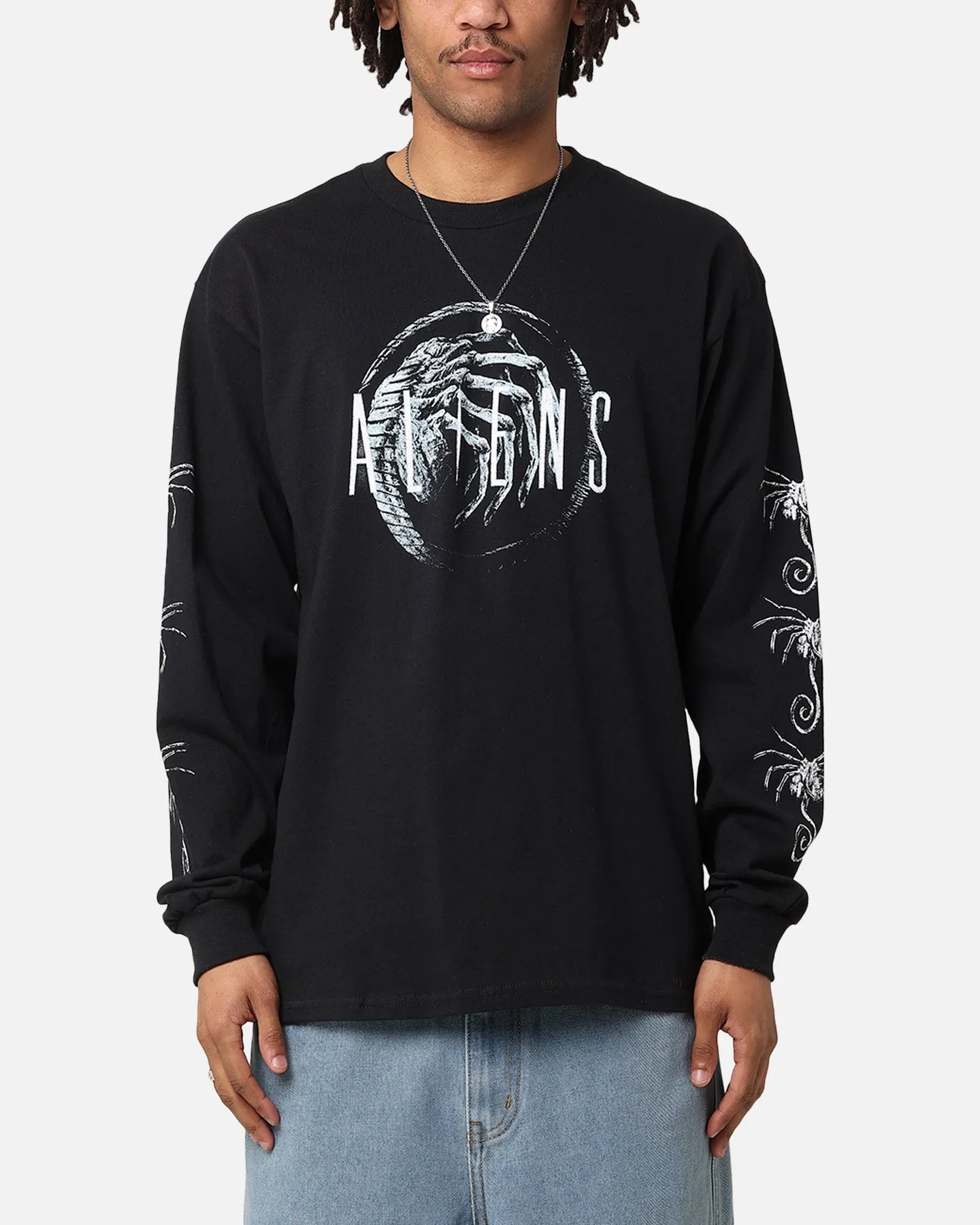 Goat Crew Aliens Long Sleeve T-Shirt Black sold by Culture Kings product image thumbnail 2