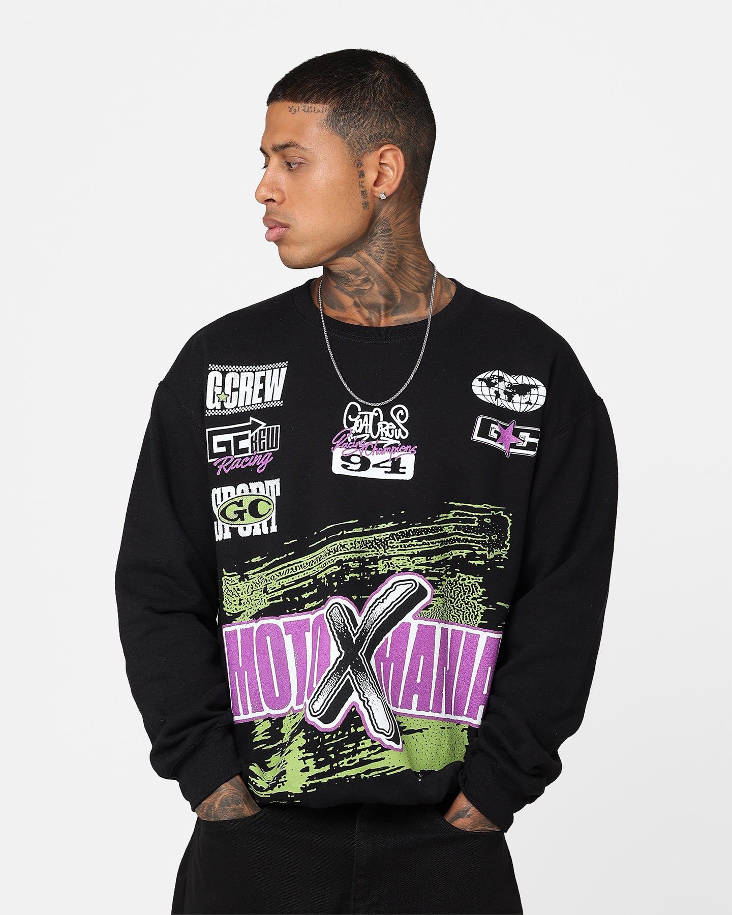 Goat Crew Moto X Mania Crewneck Black sold by Culture Kings