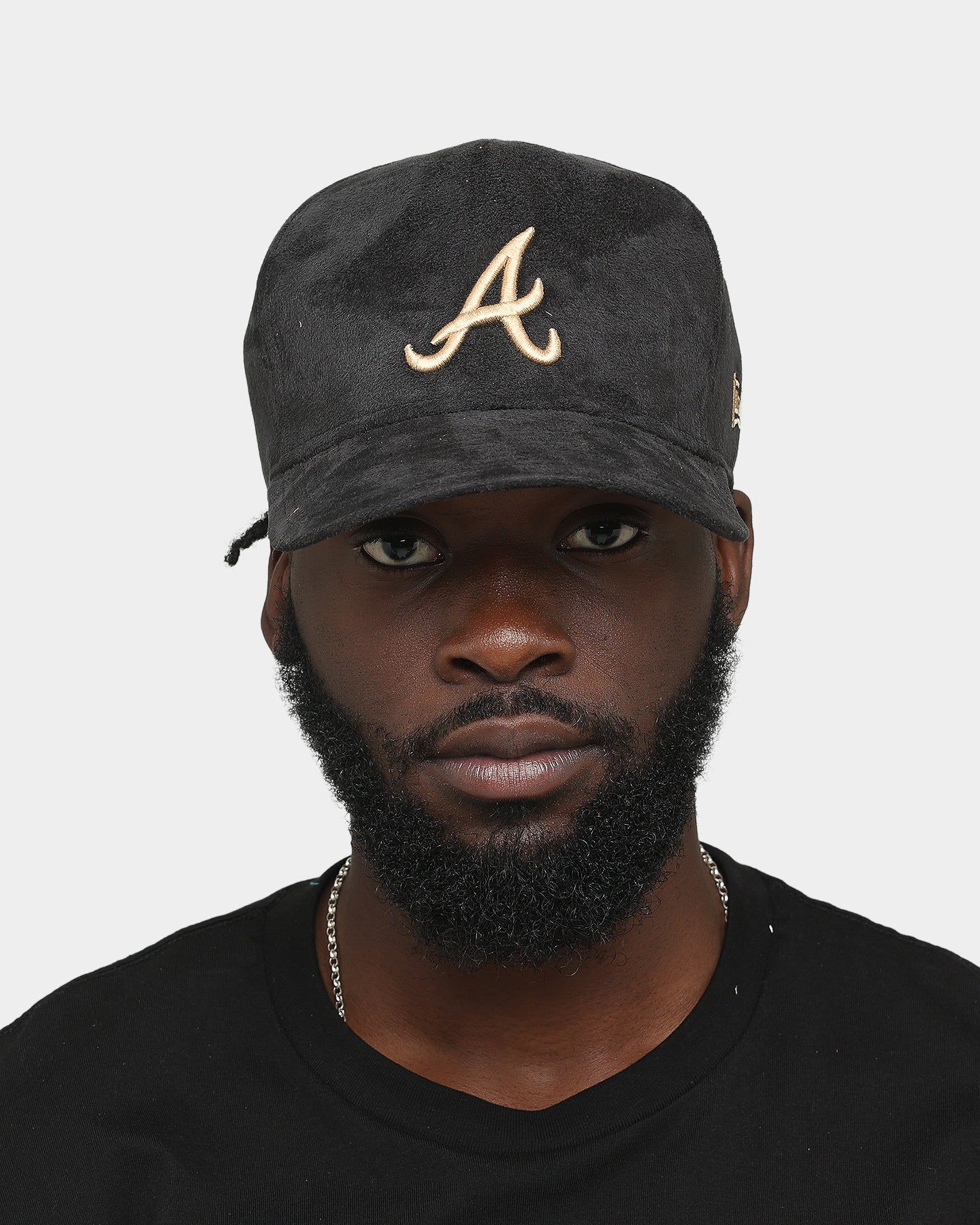 New Era Atlanta Braves 'Black/Tan Suede' 9FORTY K-Frame Strapback sold by Culture Kings product image thumbnail 3