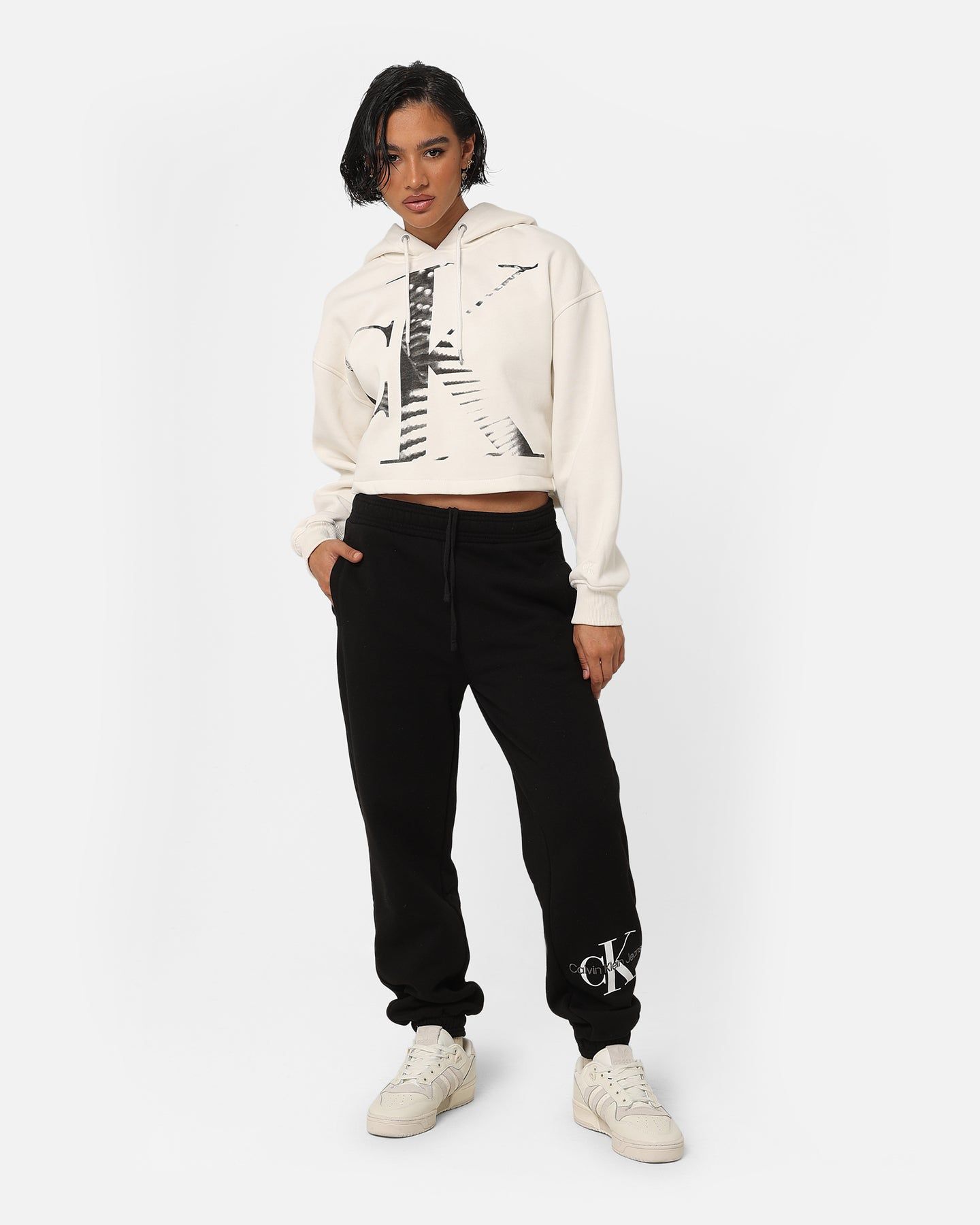 Calvin Klein Women's Blown Up CK Hoodie Ivory sold by Culture Kings product image thumbnail 2