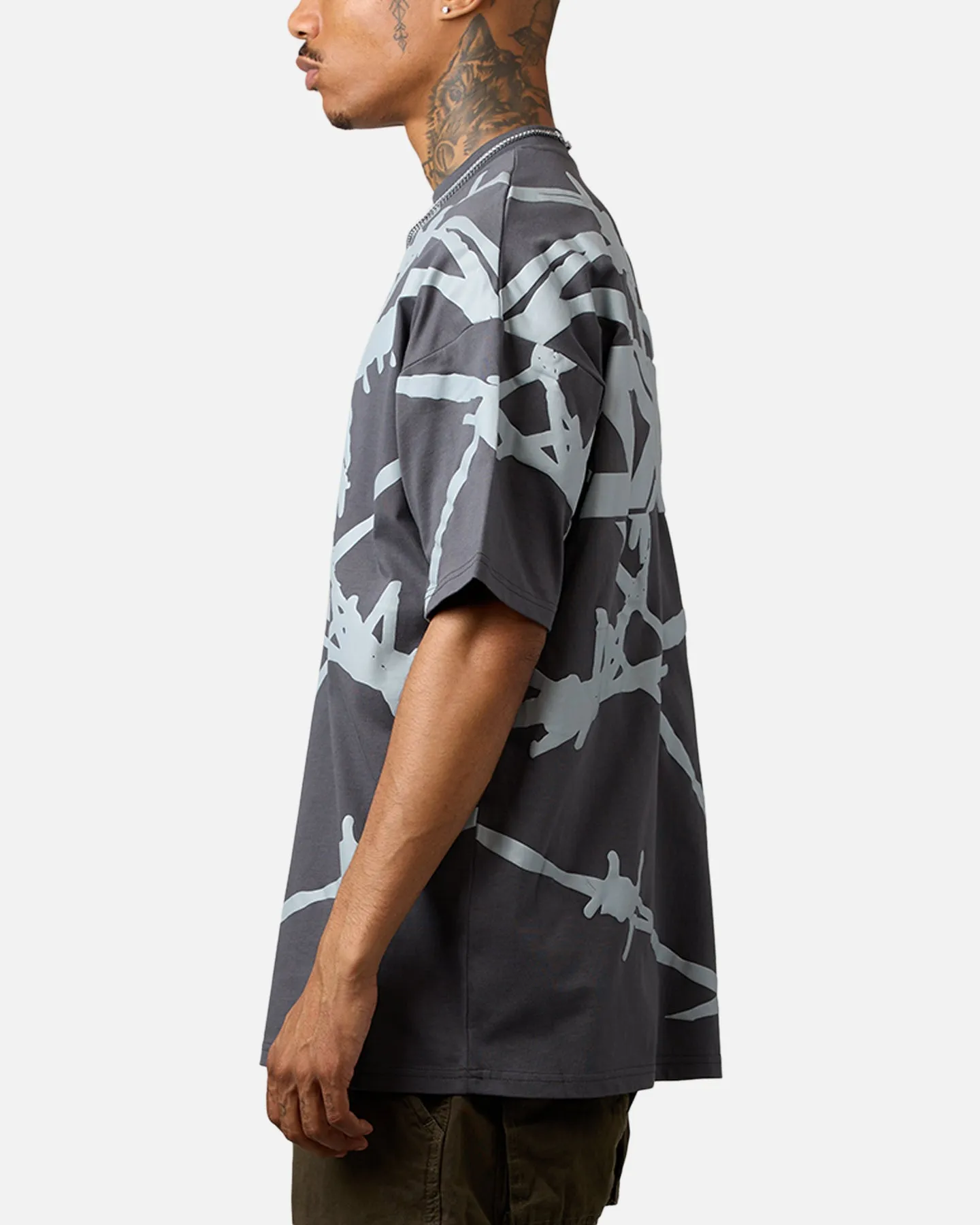 Saint Morta Barberry Boxy T-Shirt Gray sold by Culture Kings product image thumbnail 5