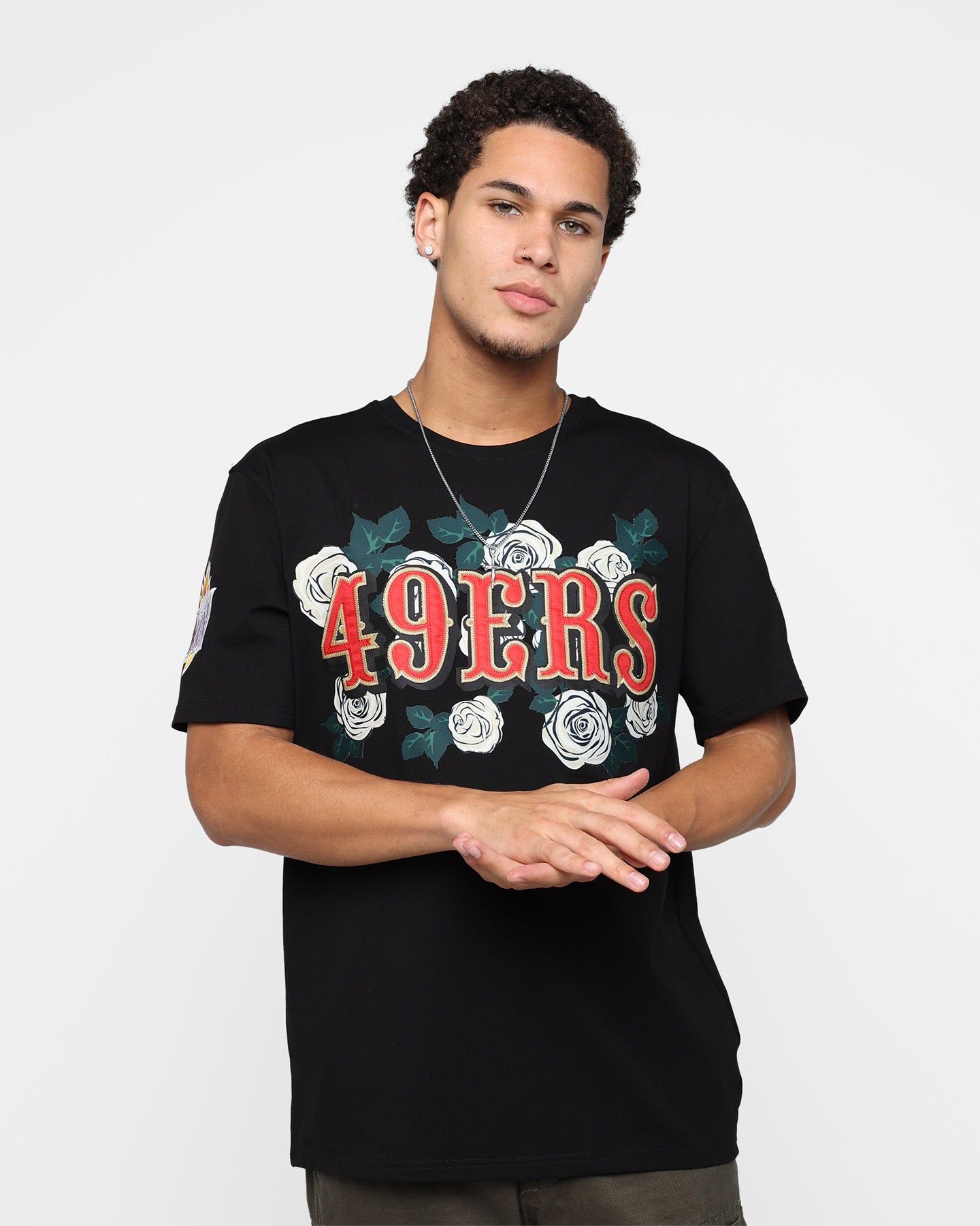 Pro Standard San Francisco 49ers Roses T-Shirt Black sold by Culture Kings