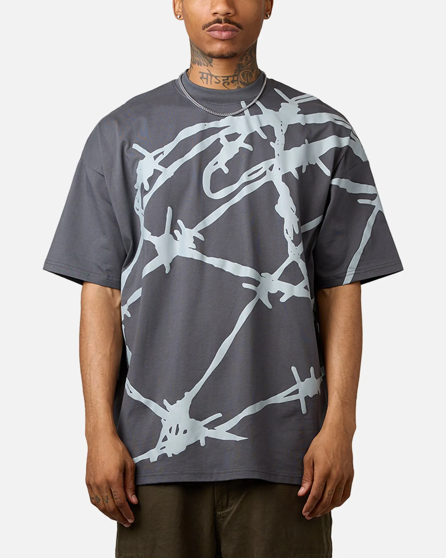 Saint Morta Barberry Boxy T-Shirt Gray sold by Culture Kings product image thumbnail 2