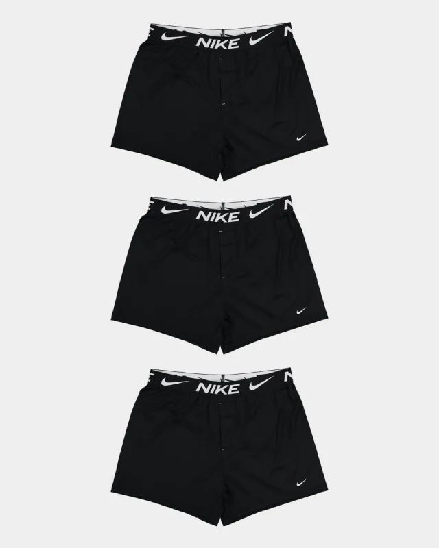 Nike Dri-FIT Essential Micro Knit Boxer 3 Pack Black/Black/Black sold by Culture Kings