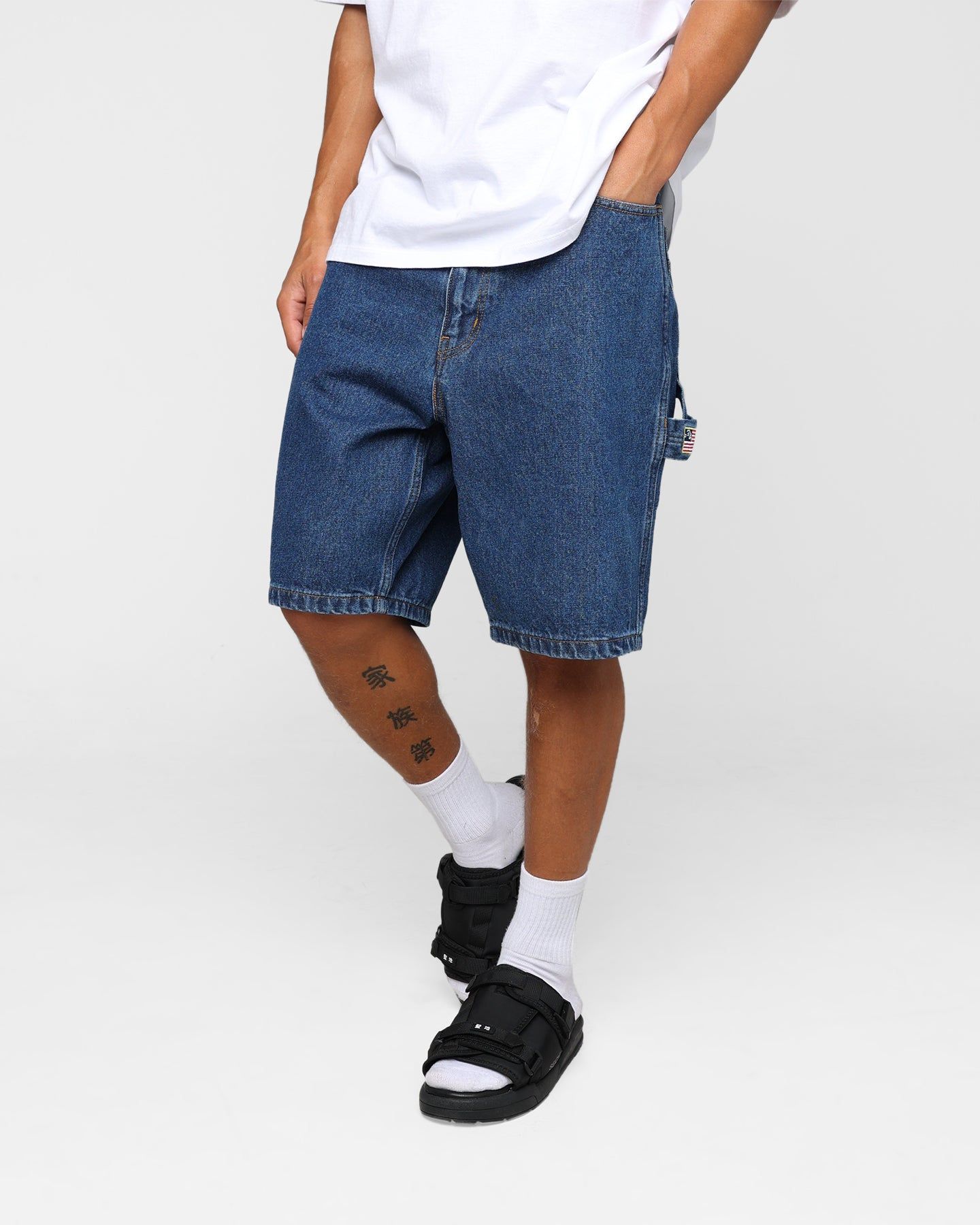X-Large Denim Painter Shorts Indigo sold by Culture Kings product image thumbnail 4