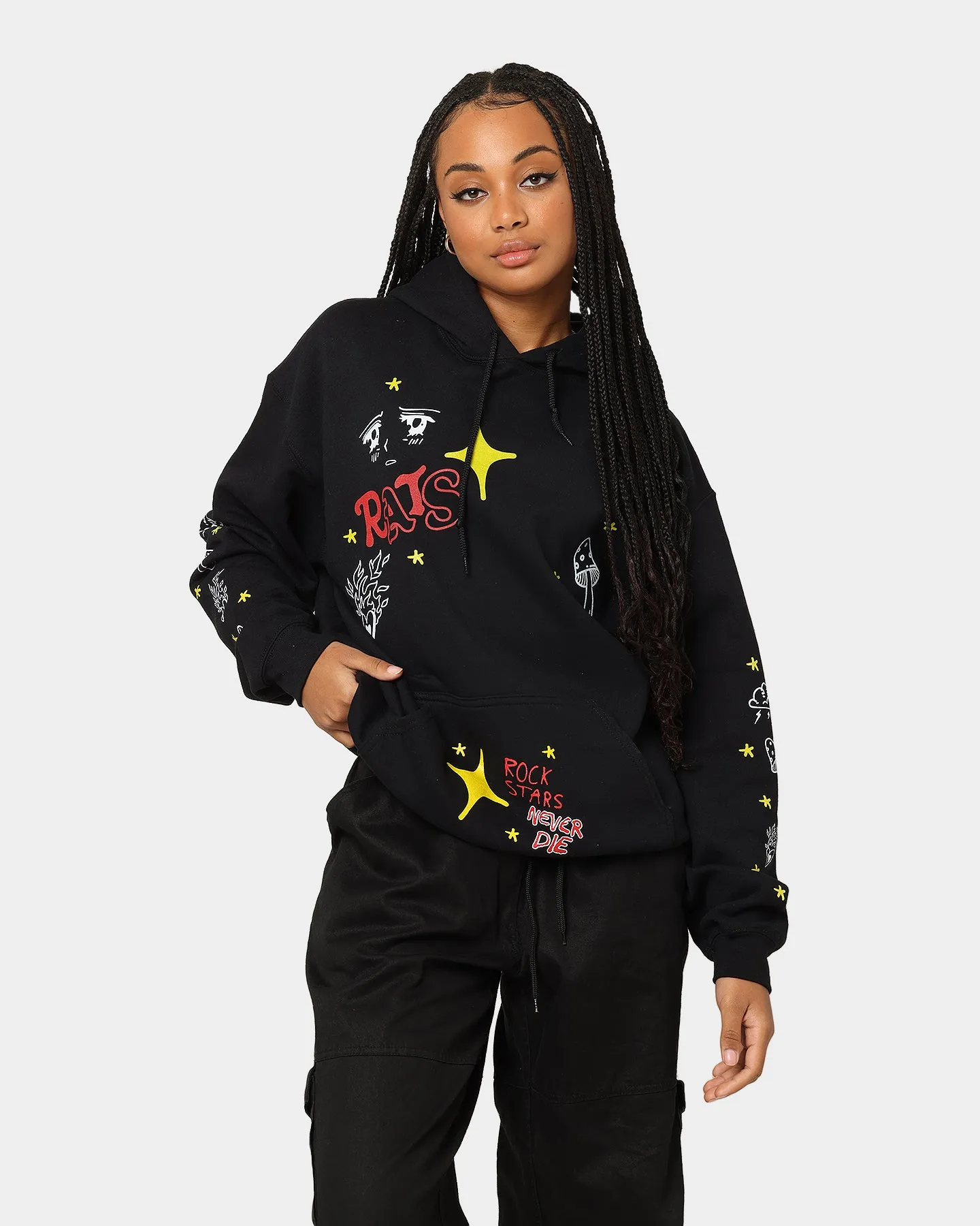 Rats Get Fat Sinners Hoodie Black sold by Culture Kings