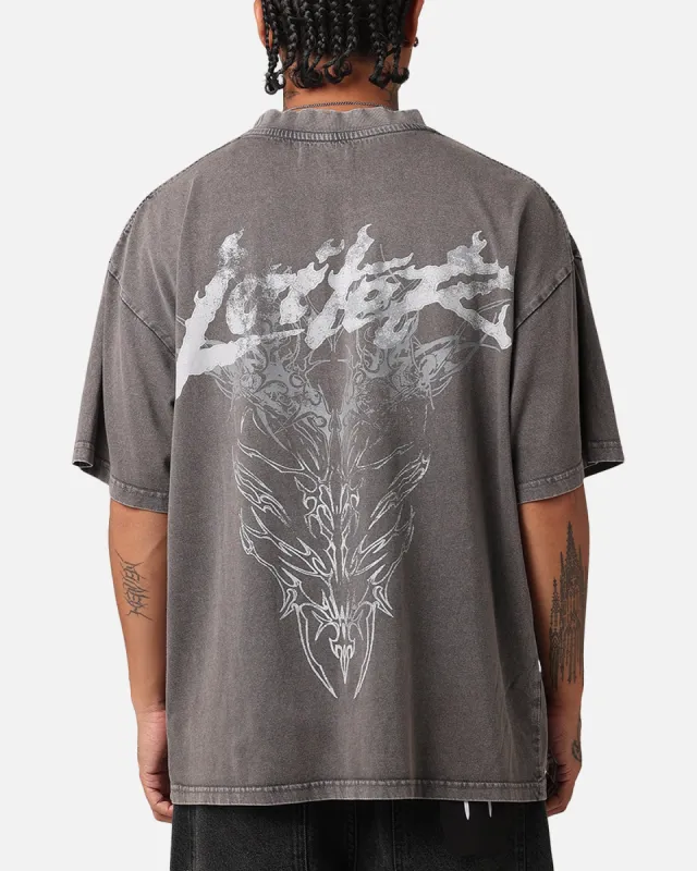 Loiter Lotus Oversized T-Shirt Charcoal Grey sold by Culture Kings