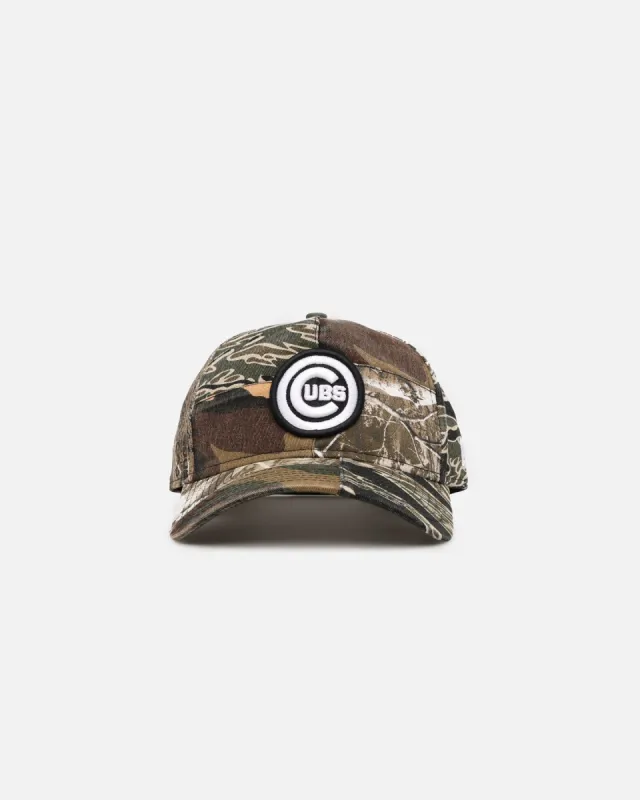 New Era Chicago Cubs 'Patchwork Camo' 9FORTY A-Frame Snapback Woodland Camo sold by Culture Kings