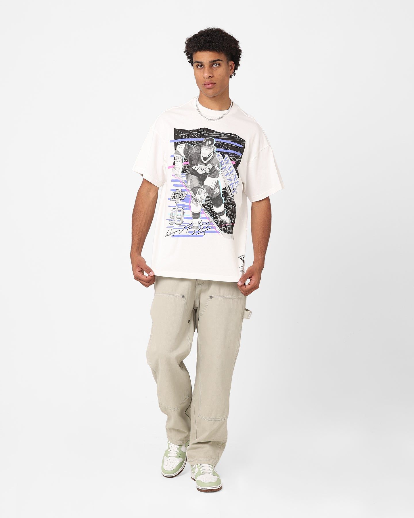 Mitchell & Ness Los Angeles Kings Wayne Gretzky Streaks T-Shirt Vintage White sold by Culture Kings product image thumbnail 2