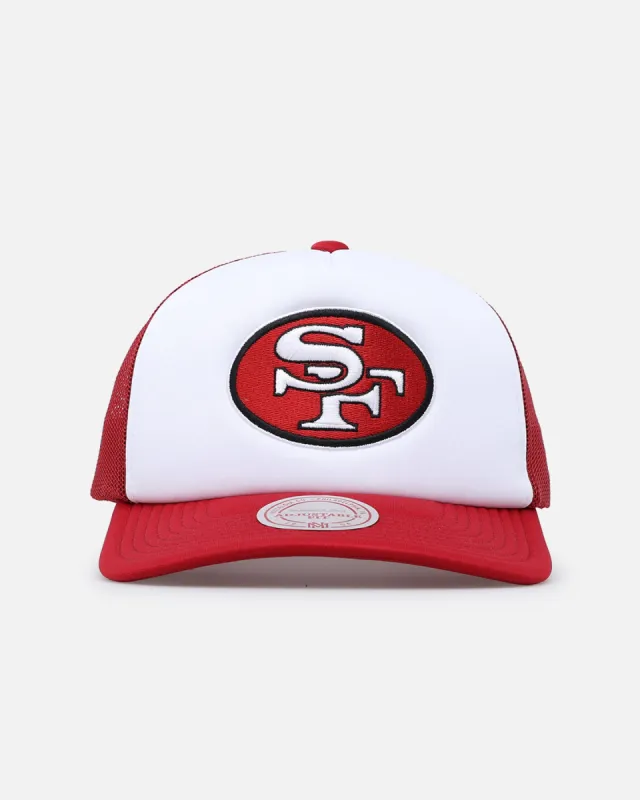 Mitchell & Ness San Francisco 49ers Logo Foam Trucker Snapback Red/White sold by Culture Kings