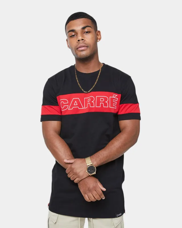 Carré Panneau Short Sleeve T-Shirt Black/Red sold by Culture Kings