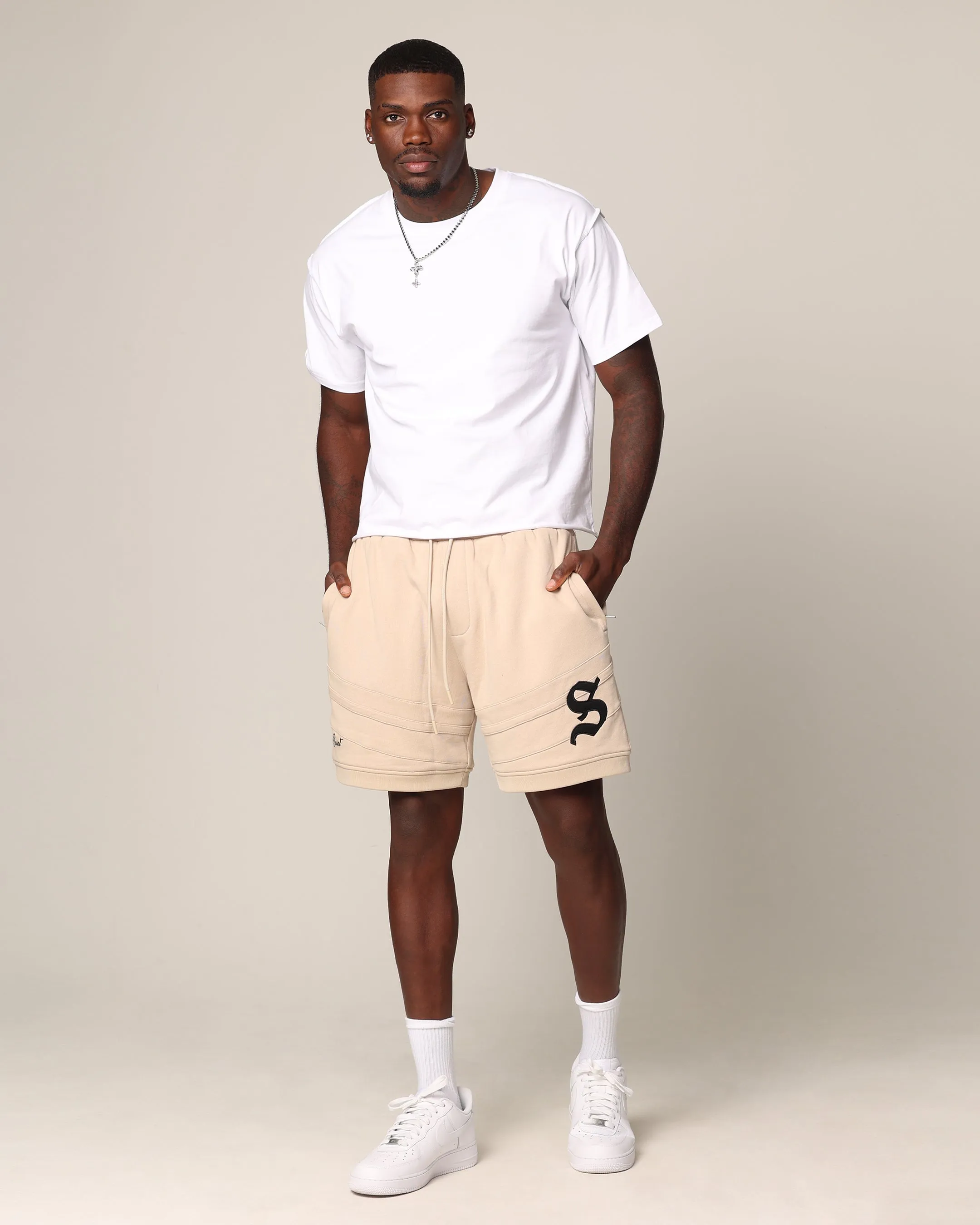 Saint Morta Homebase Fleece Shorts Stone sold by Culture Kings product image thumbnail 2
