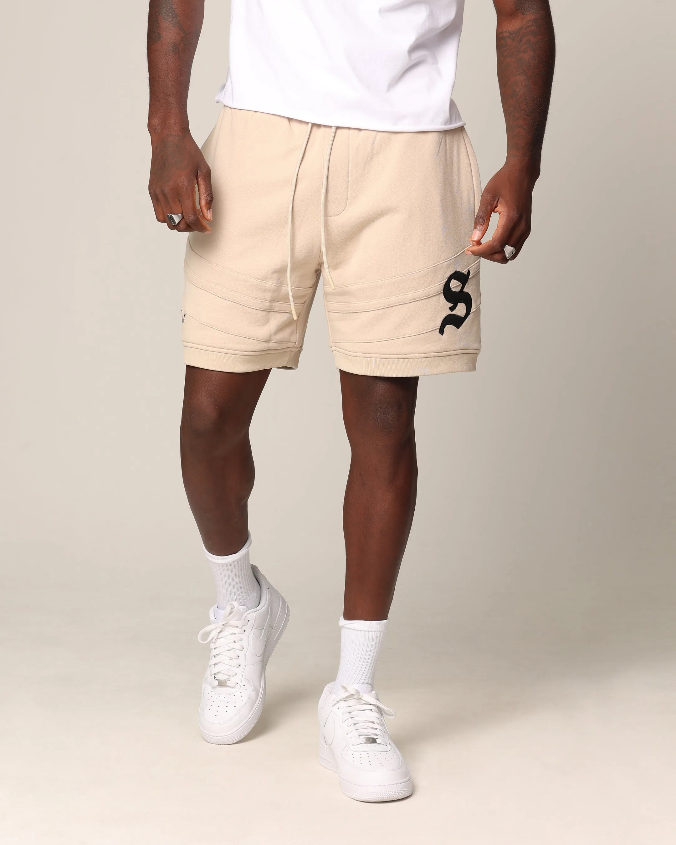 Saint Morta Homebase Fleece Shorts Stone sold by Culture Kings