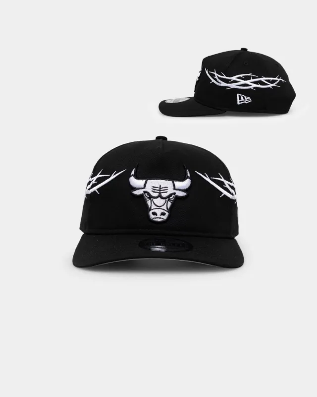 New Era Chicago Bulls 'Twisted Thorns' Golfer Pre-Curved Snapback Black sold by Culture Kings