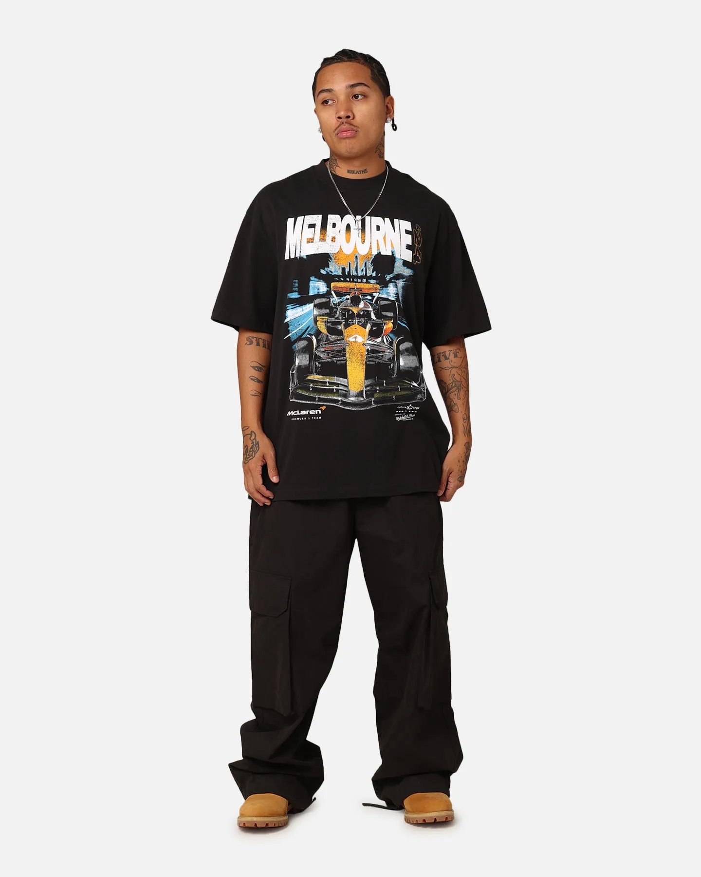 Mitchell & Ness X McLaren Lando Norris #4 Track T-Shirt Faded Black sold by Culture Kings product image thumbnail 3