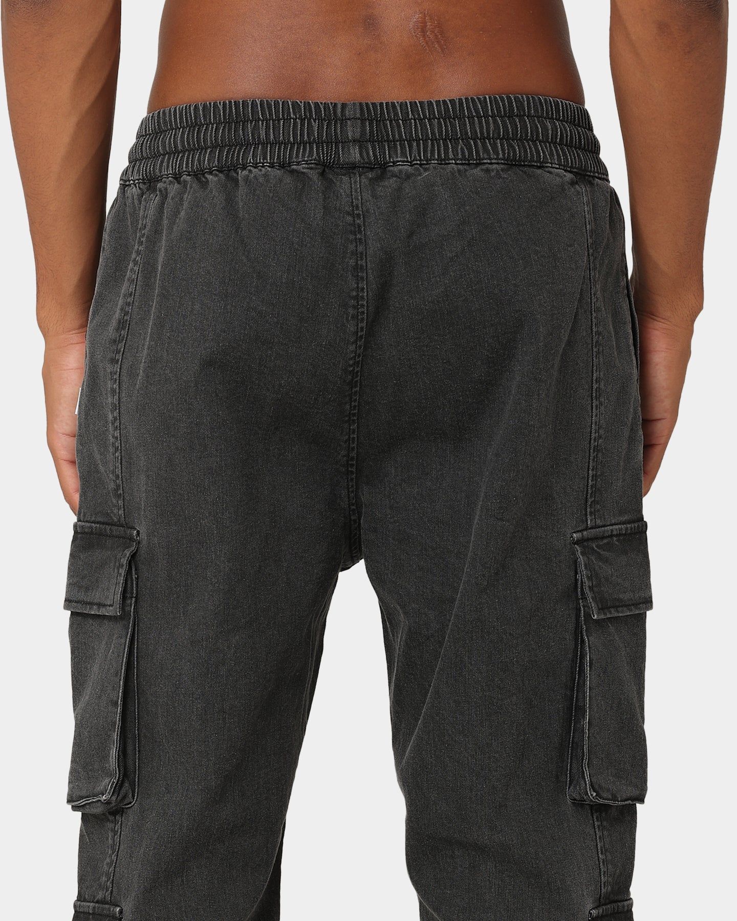Carre Double Denim Cargo Pants Washed Black sold by Culture Kings product image thumbnail 8