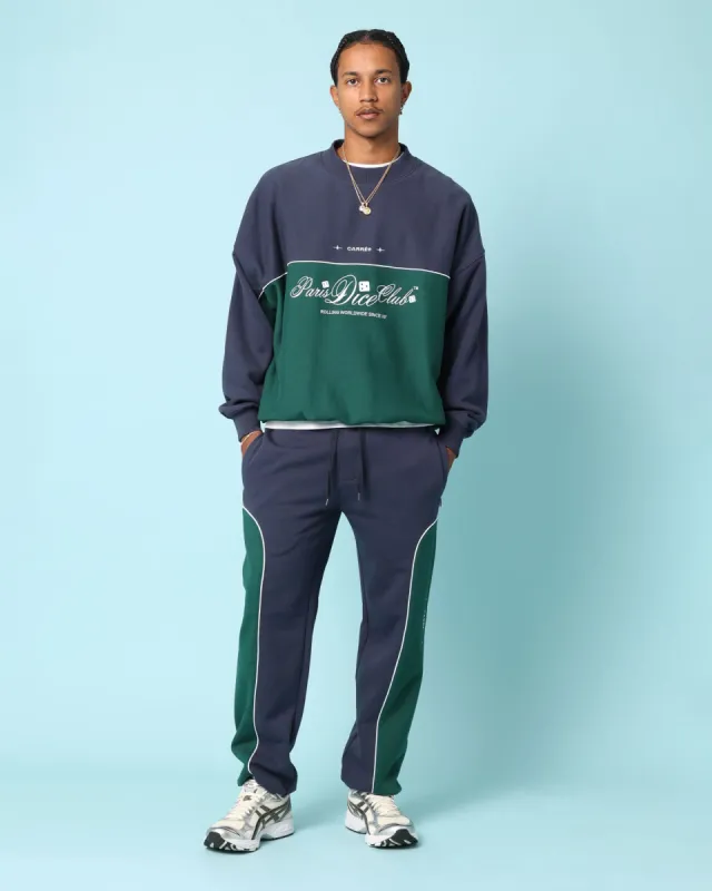 Carré Paris Dice Club Oversized Panel Crewneck Forest Green/Midnight sold by Culture Kings