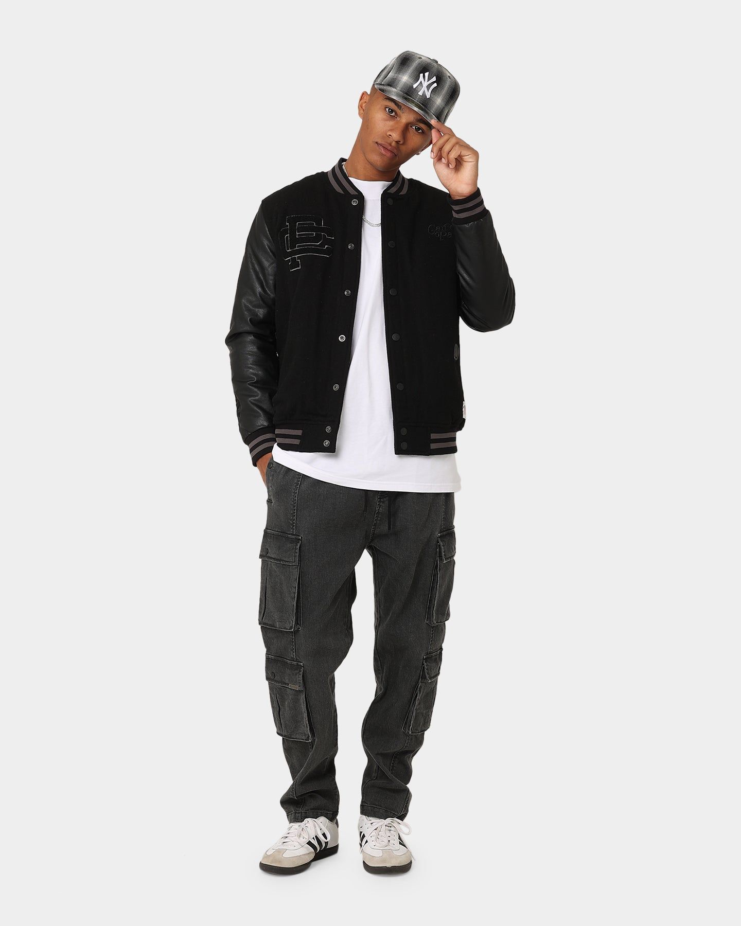 Carre Double Denim Cargo Pants Washed Black sold by Culture Kings product image thumbnail 2