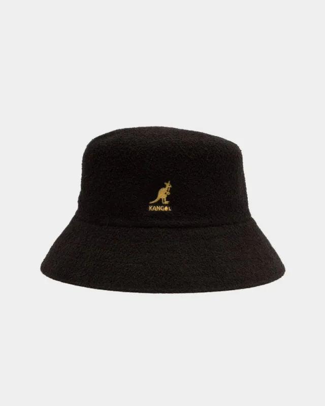 Kangol Bermuda Bucket Black/Gold sold by Culture Kings