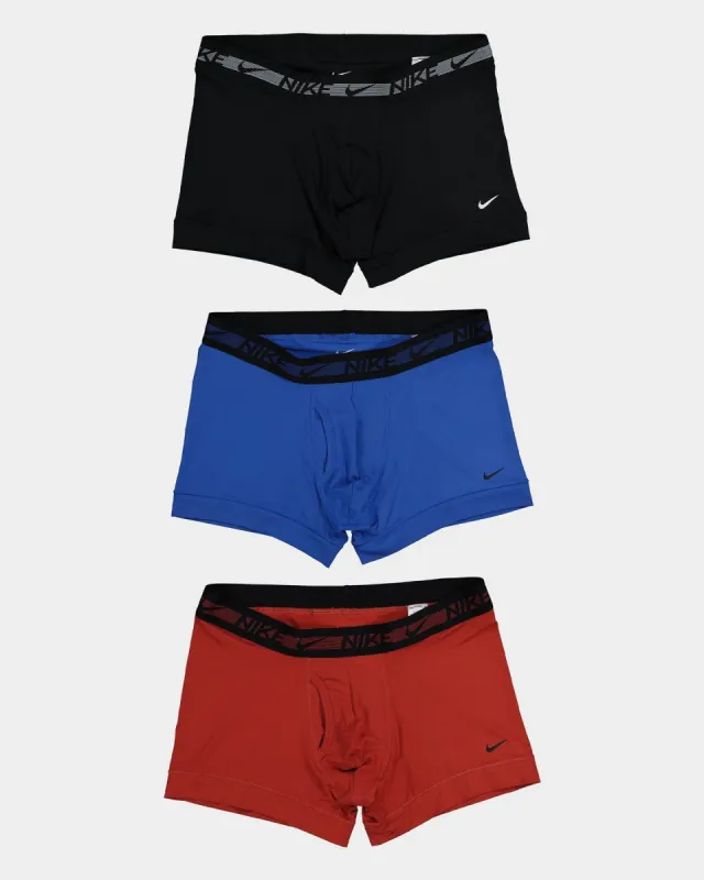 Nike Dri-FIT Ultra Stretch Micro Trunk 3 Pack Red/Blue/Black sold by Culture Kings
