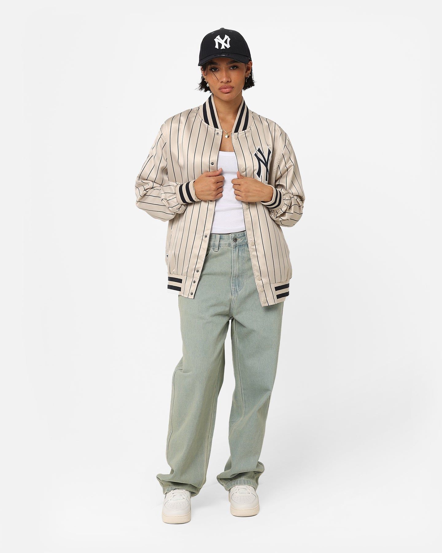 New Era New York Yankees Varsity Jacket Light Beige sold by Culture Kings product image thumbnail 2