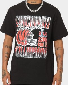 Majestic Athletic Cincinnati Bengals Helmet Champion T-Shirt Black sold by Culture Kings