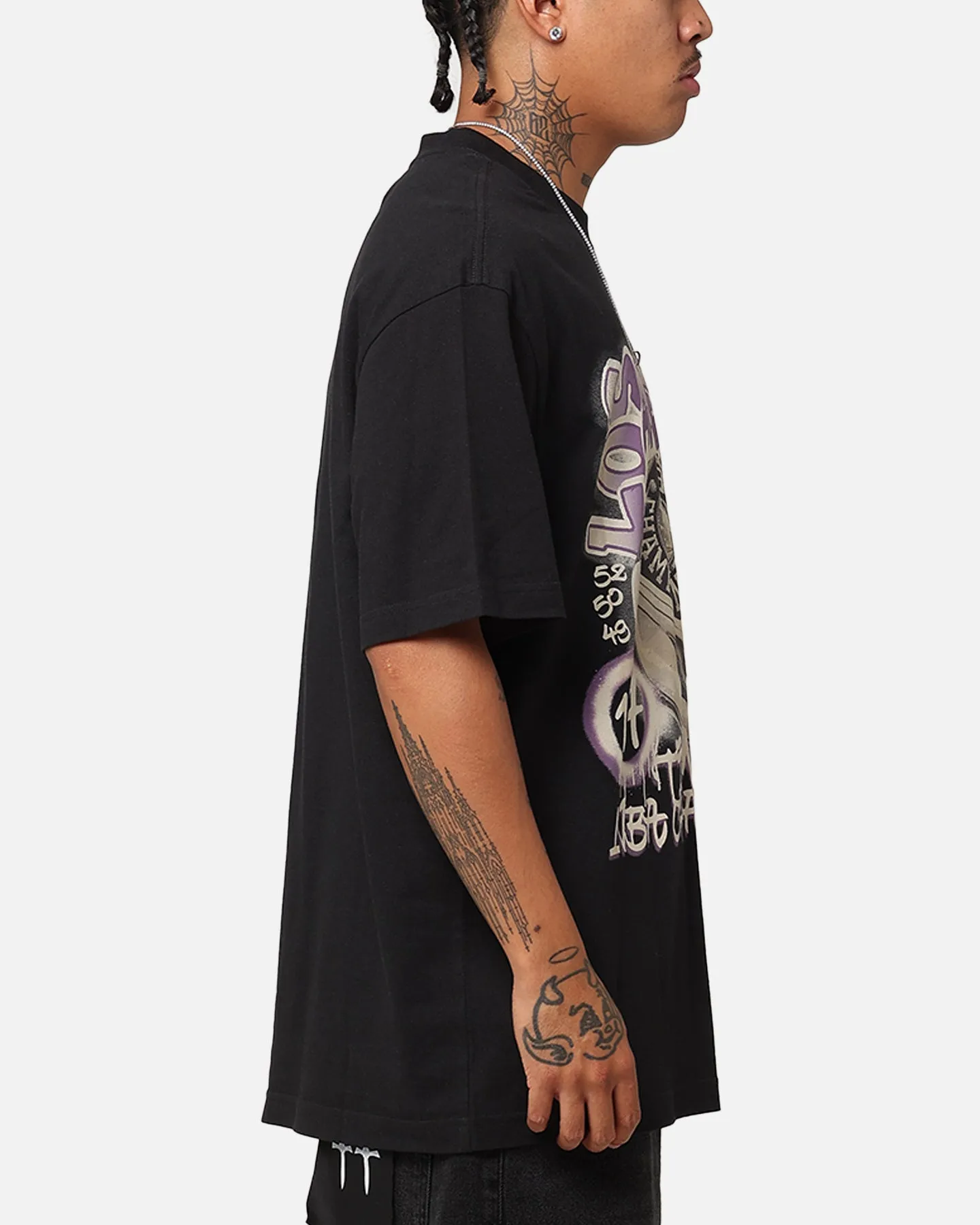 Mitchell & Ness Los Angeles Lakers Champs Graffiti T-Shirt Faded Black sold by Culture Kings product image thumbnail 4