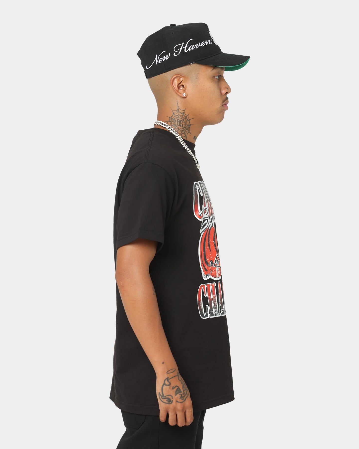 Majestic Athletic Cincinnati Bengals Helmet Champion T-Shirt Black sold by Culture Kings product image thumbnail 5