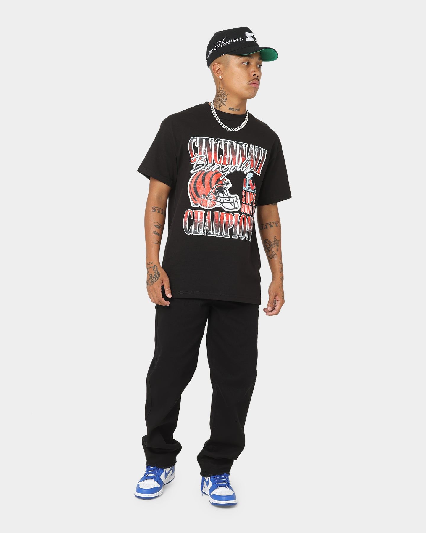 Majestic Athletic Cincinnati Bengals Helmet Champion T-Shirt Black sold by Culture Kings product image thumbnail 2