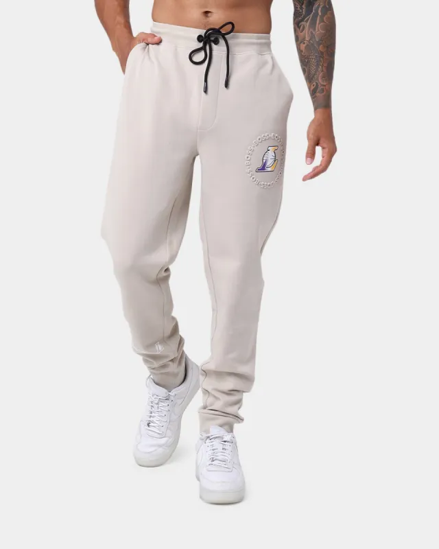 Hugo Boss X NBA Basic Jogg Los Angeles Lakers Sweat Pants Light Beige sold by Culture Kings