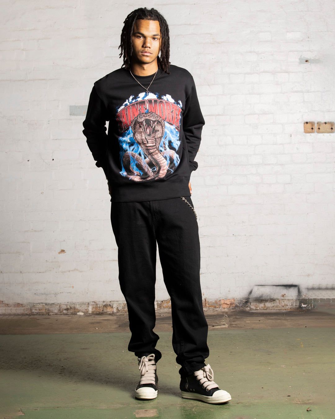 Saint Morta Cobra Crewneck Black sold by Culture Kings product image thumbnail 2