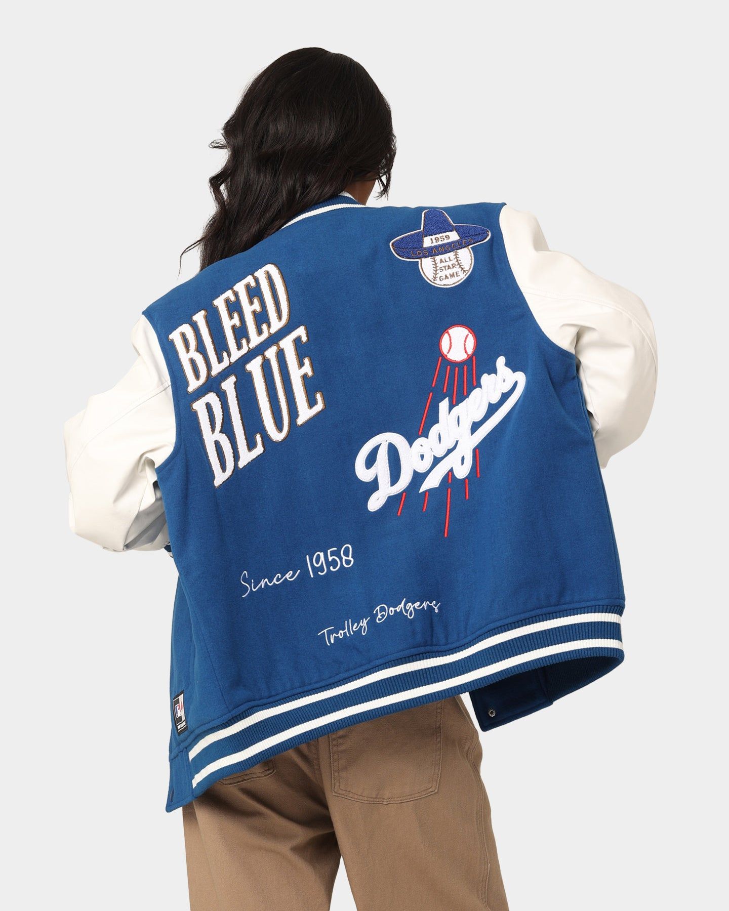 Majestic Athletic Los Angeles Dodgers Multi Hit Varsity Jacket Royal sold by Culture Kings product image thumbnail 2