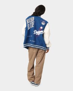 Majestic Athletic Los Angeles Dodgers Multi Hit Varsity Jacket Royal sold by Culture Kings