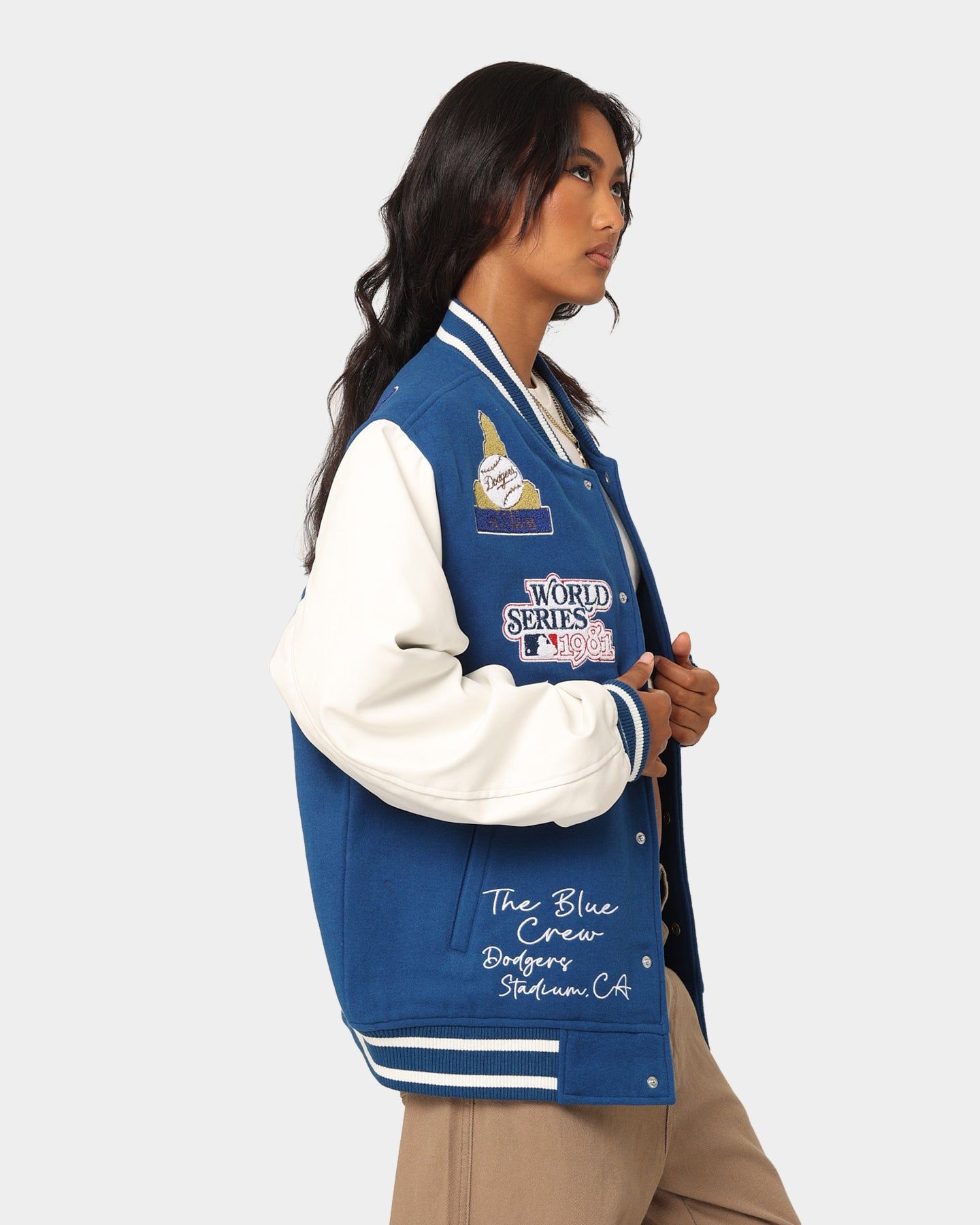 Majestic Athletic Los Angeles Dodgers Multi Hit Varsity Jacket Royal sold by Culture Kings product image thumbnail 6