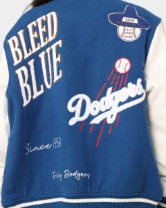Majestic Athletic Los Angeles Dodgers Multi Hit Varsity Jacket Royal sold by Culture Kings