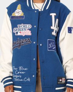 Majestic Athletic Los Angeles Dodgers Multi Hit Varsity Jacket Royal sold by Culture Kings