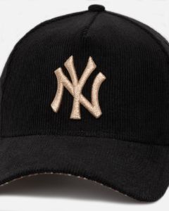 New Era New York Yankees 'Black Cord Plaid UV' 9FORTY A-Frame Snapback Black/Plaid sold by Culture Kings