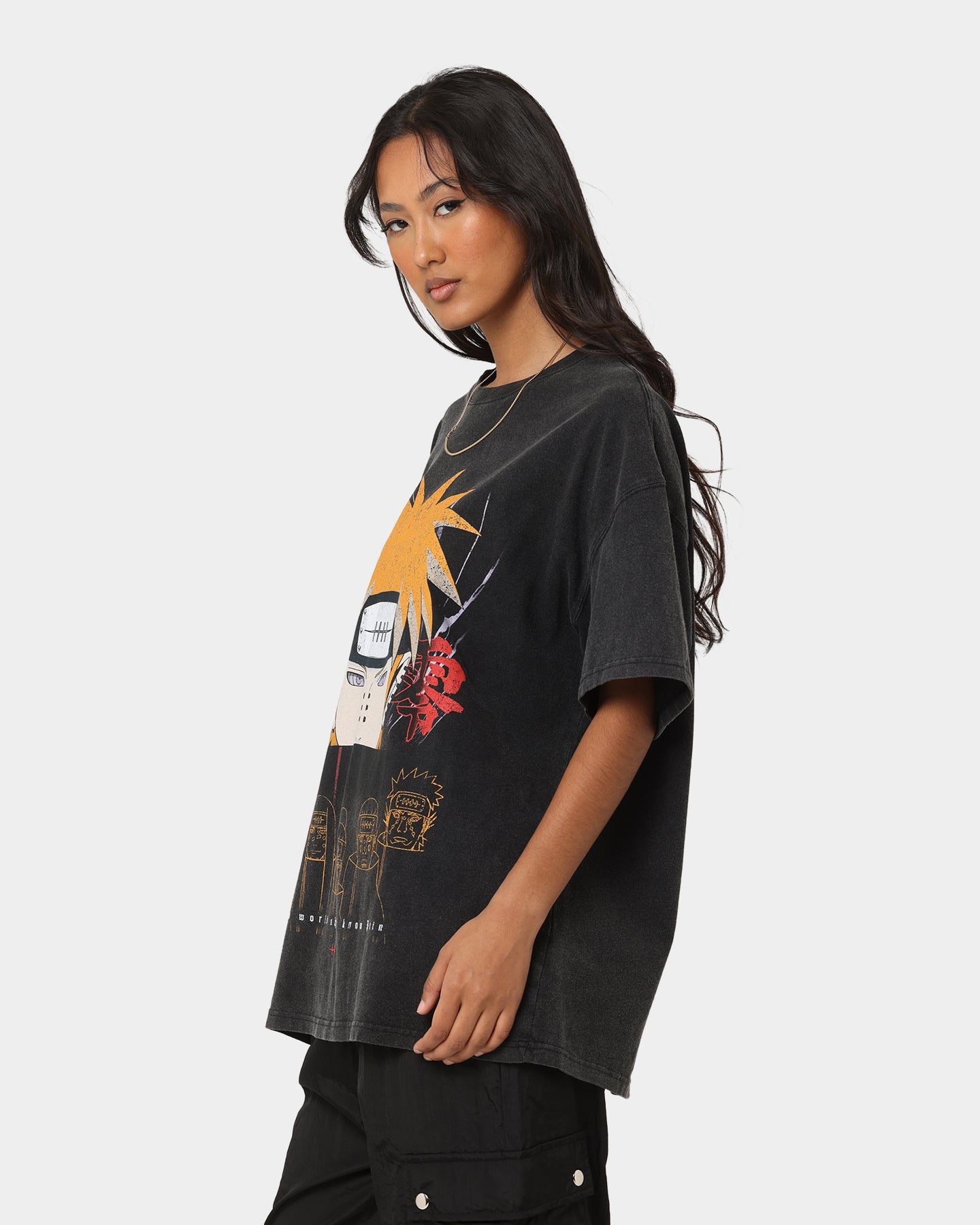 Goat Crew X Naruto Pain Heavyweight Vintage T-Shirt Vintage Black sold by Culture Kings product image thumbnail 7