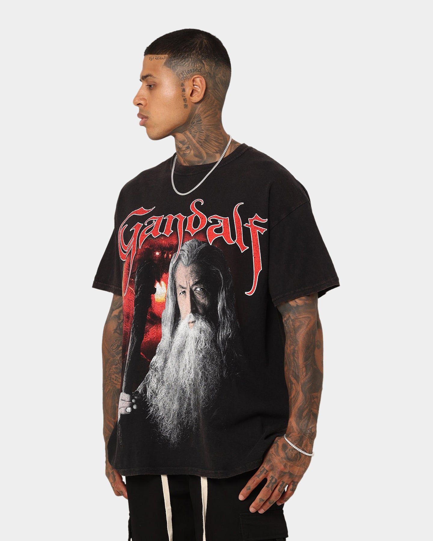 American Thrift X The Lord Of The Rings Gandalf Vintage T-Shirt Black Wash sold by Culture Kings product image thumbnail 7