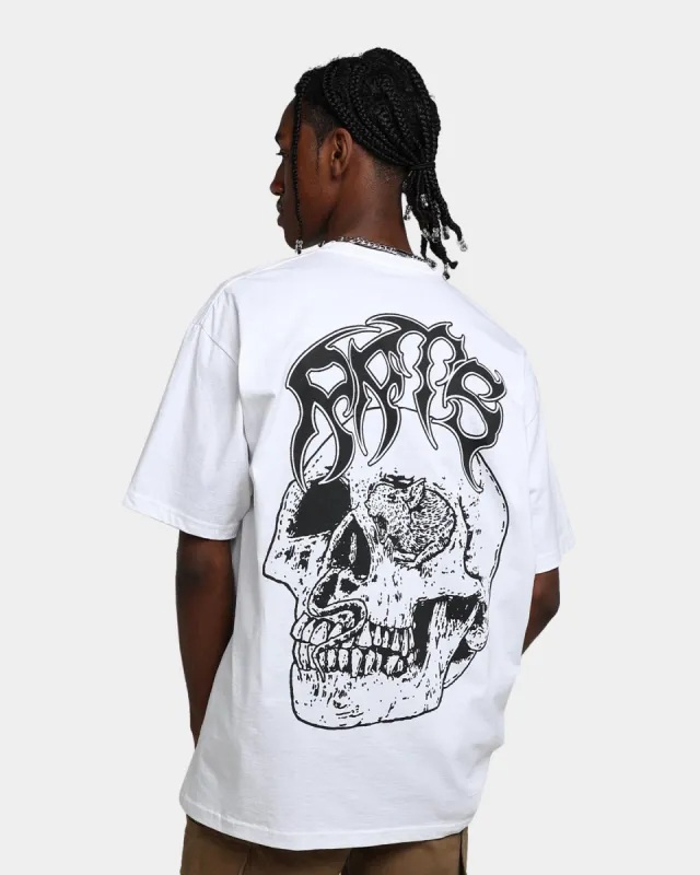 Rats Get Fat X Funeral French Rats Skull T-Shirt White sold by Culture Kings