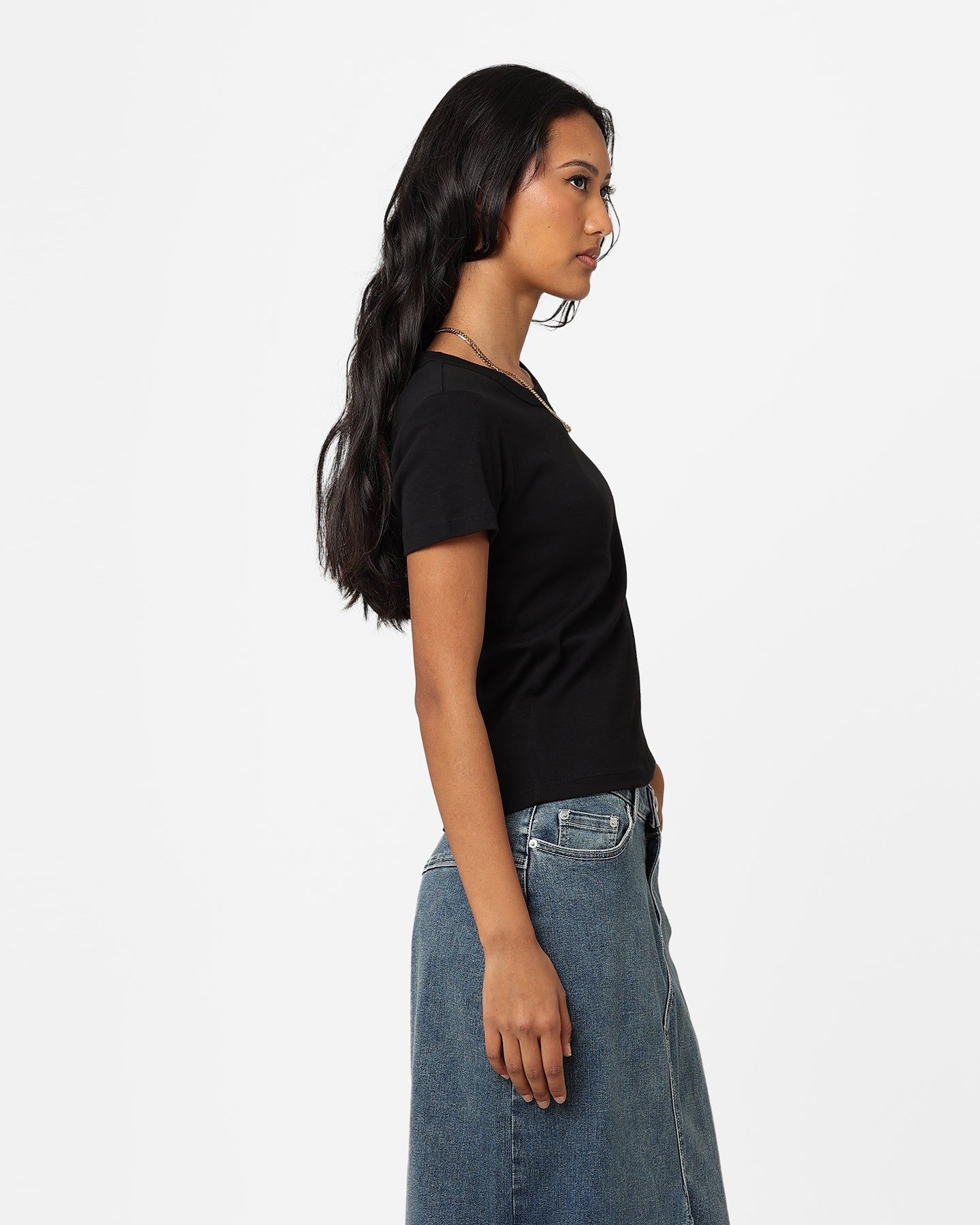 AS Colour Women's Organic Rib T-Shirt Black sold by Culture Kings product image thumbnail 5
