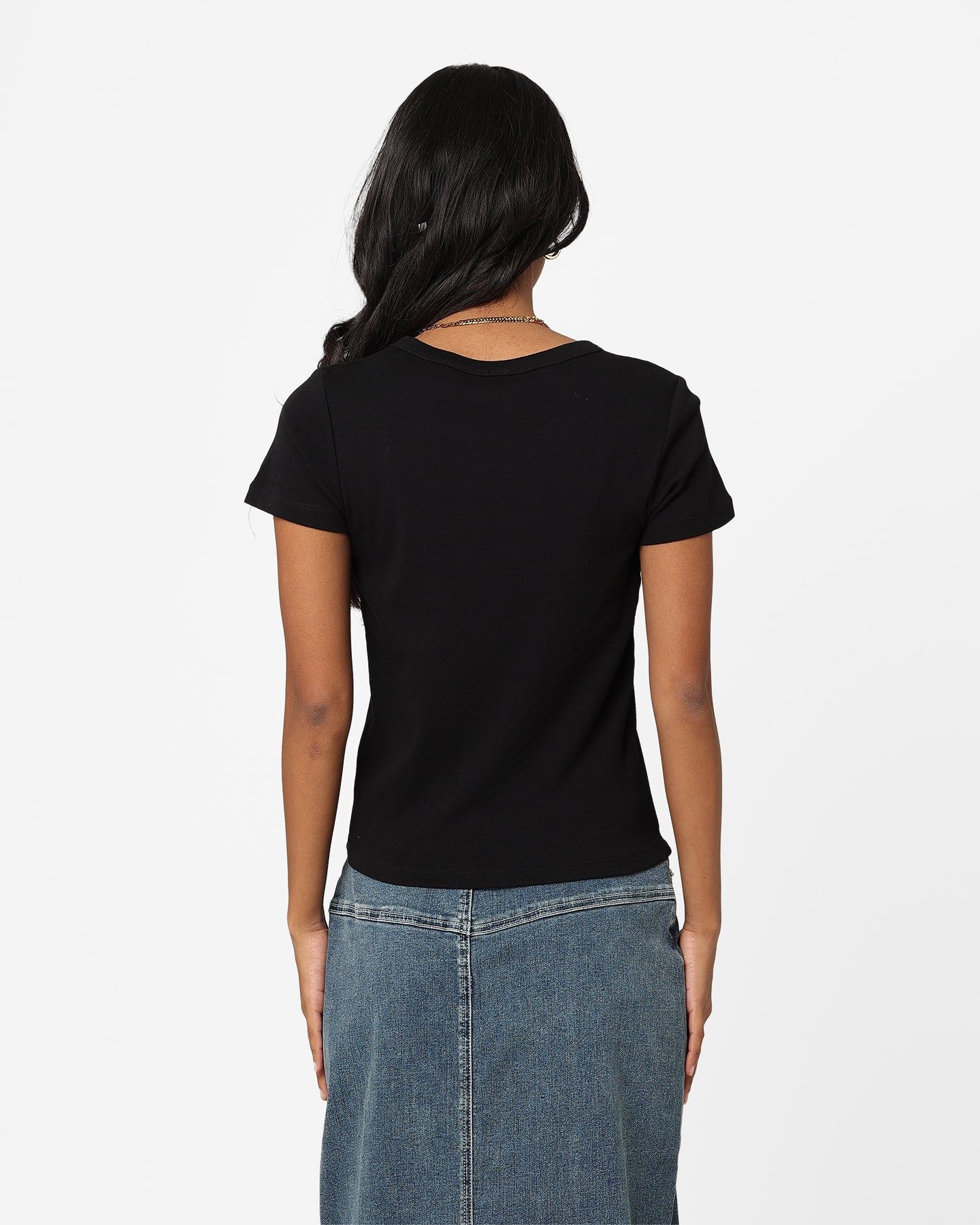 AS Colour Women's Organic Rib T-Shirt Black sold by Culture Kings product image thumbnail 4