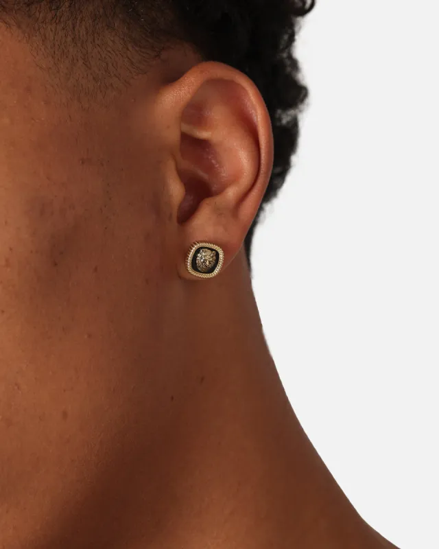 Guess Mainline Lion King 13mm Earrings Yellow Gold sold by Culture Kings