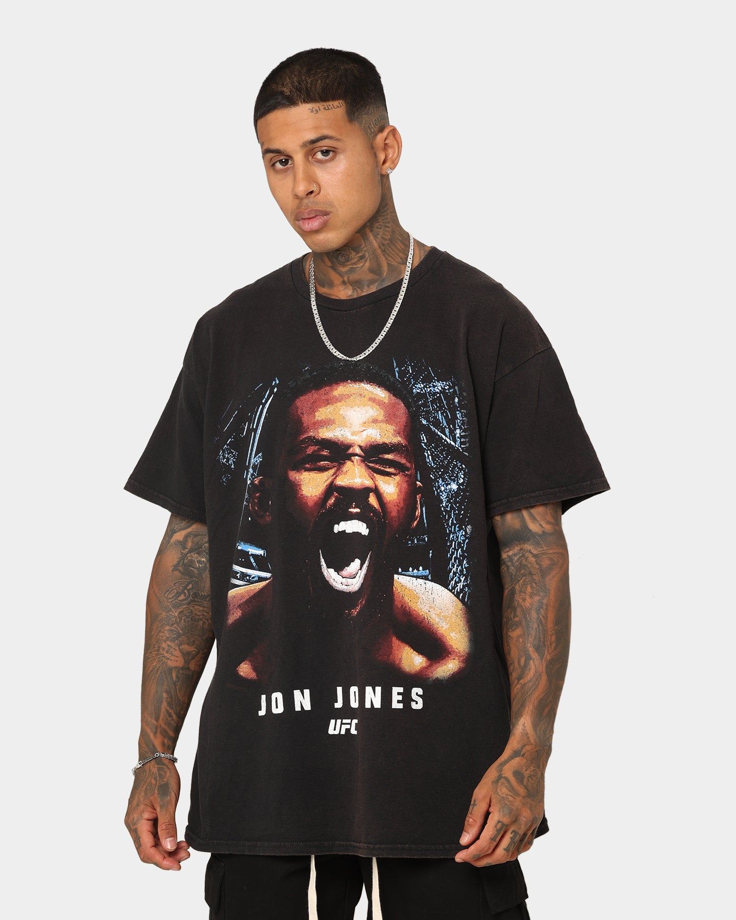 Goat Crew X UFC Jon Jones Bones Vintage T-Shirt Black Wash sold by Culture Kings