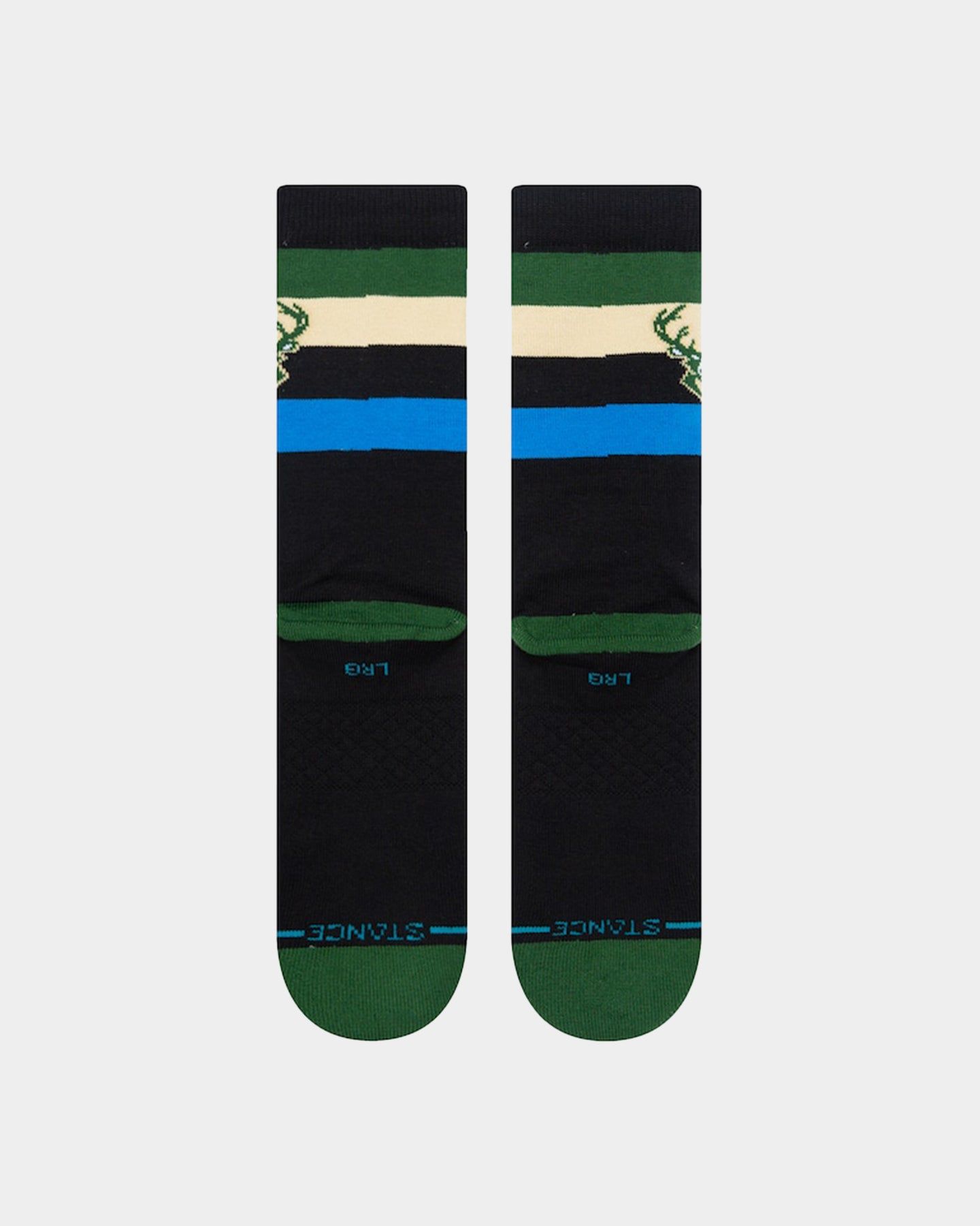 Stance X NBA Milwaukee Bucks Crew Socks Dark Green sold by Culture Kings product image thumbnail 3