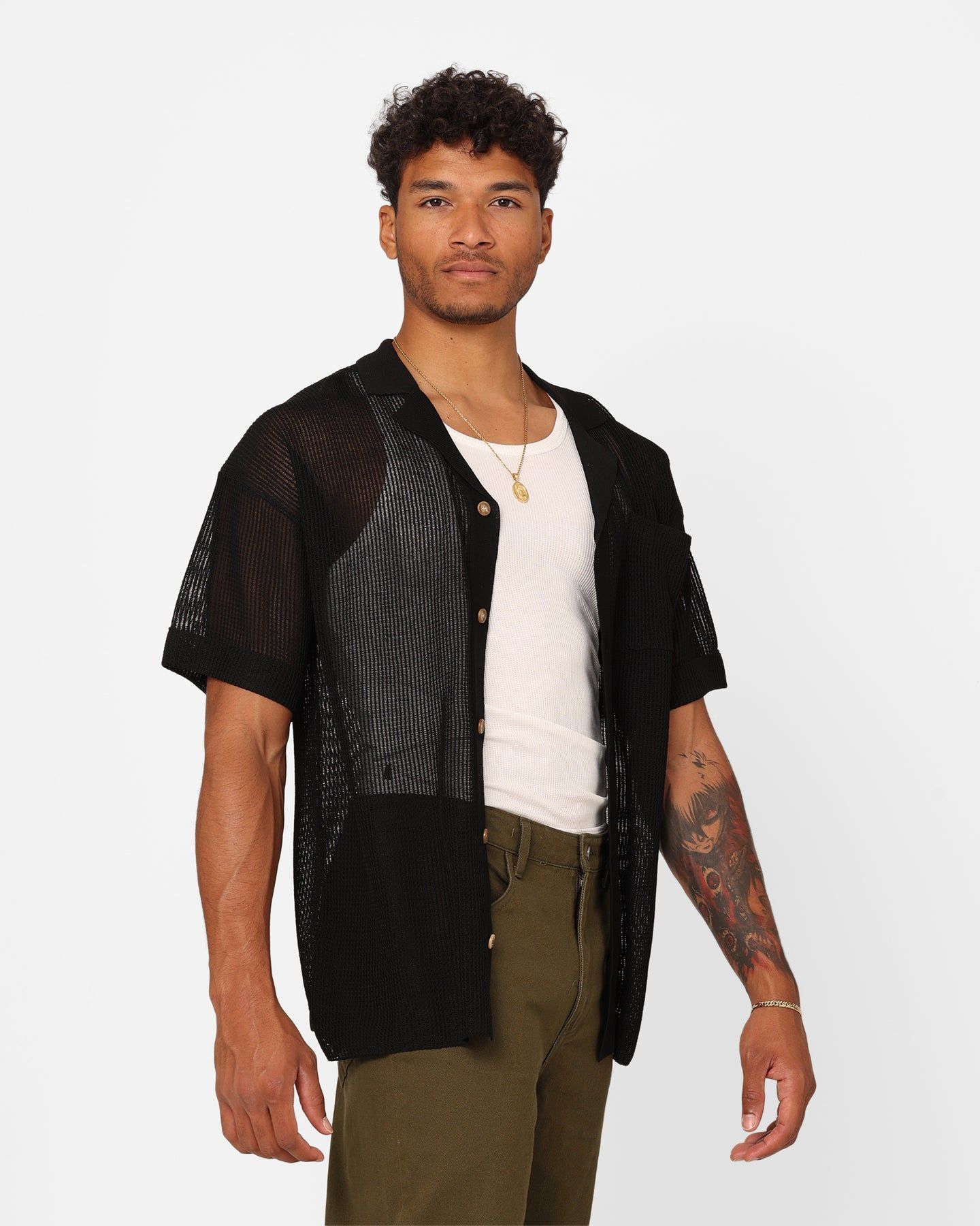 XXIII Ryda Button Up Shirt Black sold by Culture Kings product image thumbnail 5