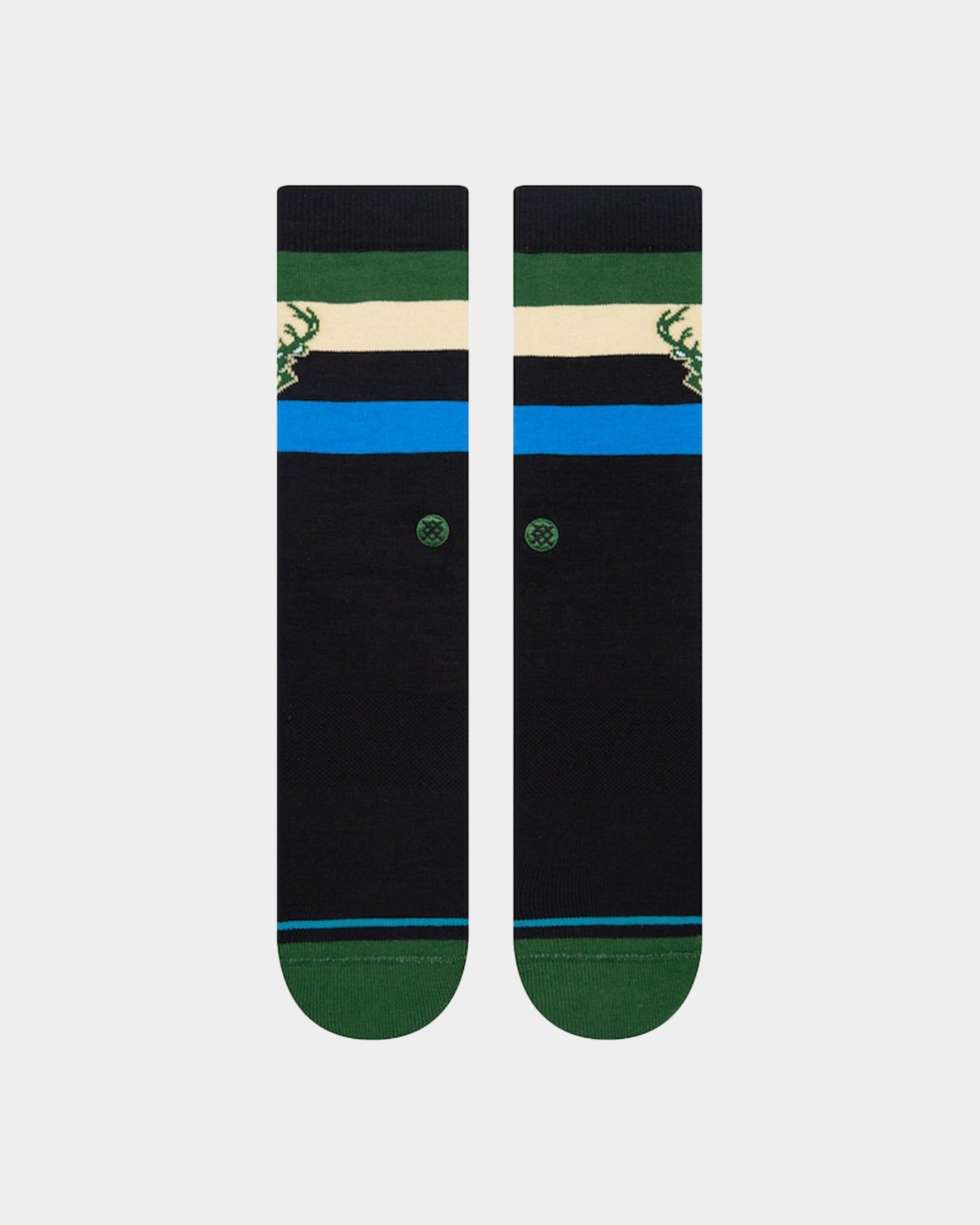 Stance X NBA Milwaukee Bucks Crew Socks Dark Green sold by Culture Kings product image thumbnail 2